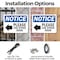 Signmission Please Use Other Door, 14 in W x Rectangle, Plastic OS-2PACK-NS-P-1014-L-16362 - alternate 4